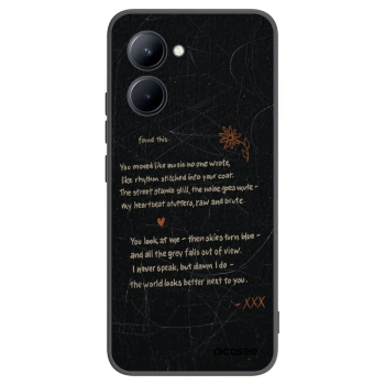 Picasee silikonowe czarne etui na Realme C33 (2023) - POET