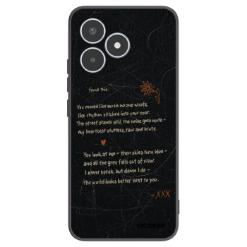 Picasee silikonowe czarne etui na Realme C53 - POET
