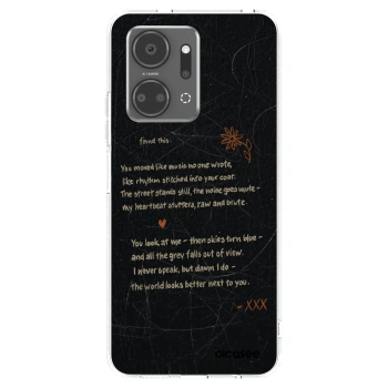 Picasee silikonowe przeźroczyste etui na Honor X7a - POET