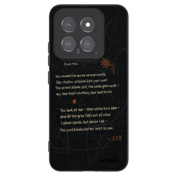 Picasee silikonowe czarne etui na Xiaomi 14 - POET