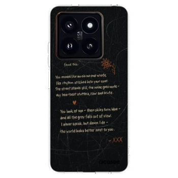 Picasee silikonowe przeźroczyste etui na Xiaomi 14 Pro - POET