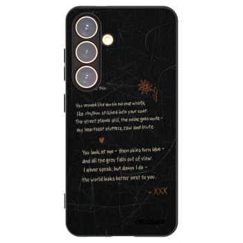 Picasee silikonowe czarne etui na Samsung Galaxy S24 S921B 5G - POET