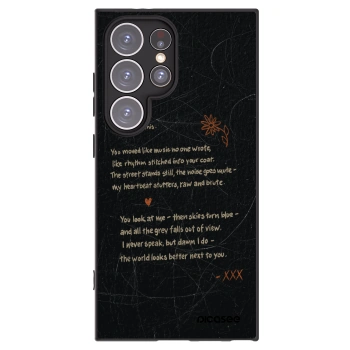 Picasee silikonowe czarne etui na Samsung Galaxy S24 Ultra S928B 5G - POET