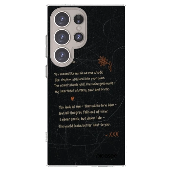 Picasee silikonowe przeźroczyste etui na Samsung Galaxy S24 Ultra S928B 5G - POET