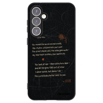 Picasee silikonowe czarne etui na Samsung Galaxy S23 FE S711B - POET