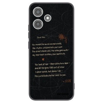 Picasee silikonowe czarne etui na Xiaomi Redmi 12 5G - POET