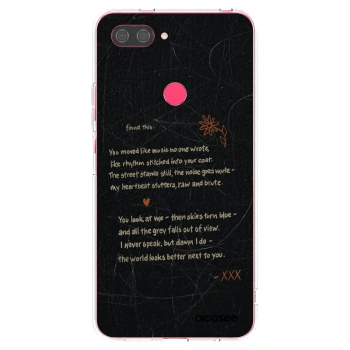 Picasee silikonowe przeźroczyste etui na Xiaomi Mi 8 Lite - POET