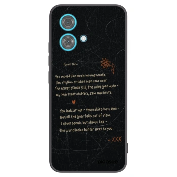 Picasee silikonowe czarne etui na Motorola Edge 40 Neo - POET