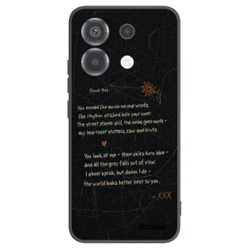 Picasee silikonowe czarne etui na Xiaomi Poco X6 - POET