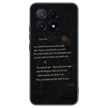 Picasee silikonowe czarne etui na Xiaomi Poco X6 Pro - POET