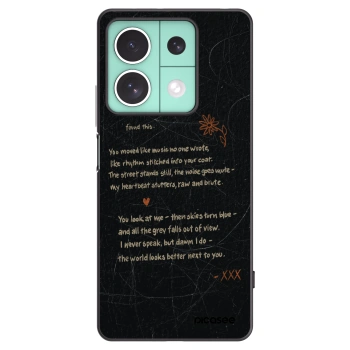 Picasee silikonowe czarne etui na Xiaomi Redmi Note 13 5G - POET
