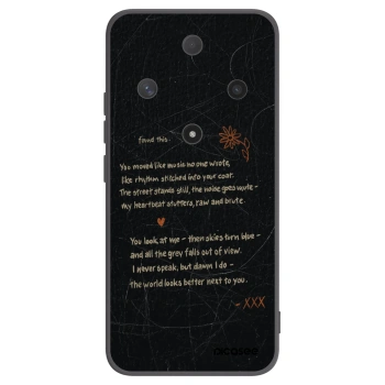 Picasee silikonowe czarne etui na Honor Magic6 Lite 5G - POET