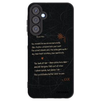 Picasee silikonowe czarne etui na Samsung Galaxy A25 A256B 5G - POET