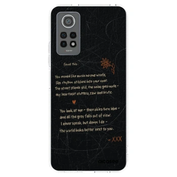 Picasee silikonowe przeźroczyste etui na Xiaomi Redmi Note 12 Pro 4G - POET