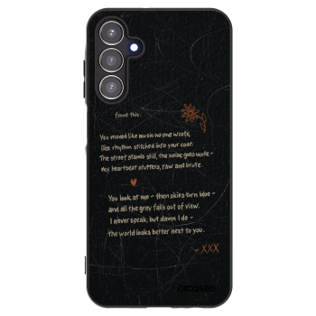 Picasee silikonowe czarne etui na Samsung Galaxy A15 A156B 5G - POET