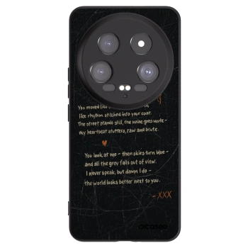 Picasee silikonowe czarne etui na Xiaomi 14 Ultra - POET