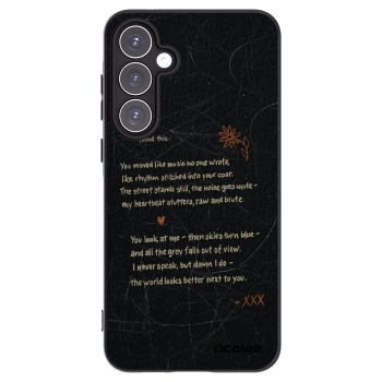 Picasee silikonowe czarne etui na Samsung Galaxy A55 5G A556B - POET