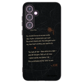 Picasee silikonowe czarne etui na Samsung Galaxy A35 5G A356B - POET