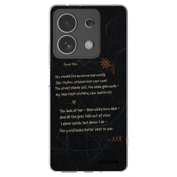 Picasee silikonowe przeźroczyste etui na Xiaomi Redmi Note 13 4G - POET