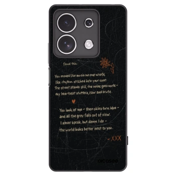 Picasee silikonowe czarne etui na Xiaomi Redmi Note 13 4G - POET