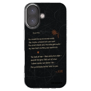 Picasee silikonowe przeźroczyste etui na Apple iPhone 16 - POET