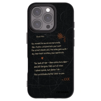 Picasee silikonowe czarne etui na Apple iPhone 16 Pro - POET
