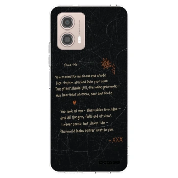 Picasee silikonowe przeźroczyste etui na Motorola Moto G53 5G - POET