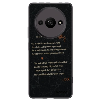 Picasee silikonowe czarne etui na Xiaomi Redmi A3 - POET