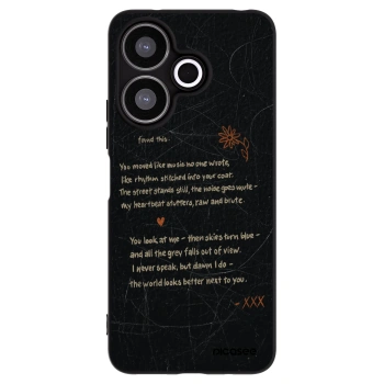 Picasee silikonowe czarne etui na Xiaomi Redmi 13 4G - POET