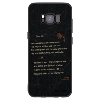 Picasee silikonowe czarne etui na Samsung Galaxy S8 G950F - POET