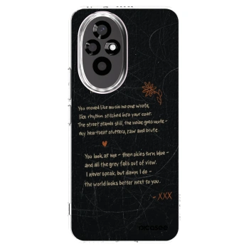 Picasee silikonowe przeźroczyste etui na Honor 200 5G - POET