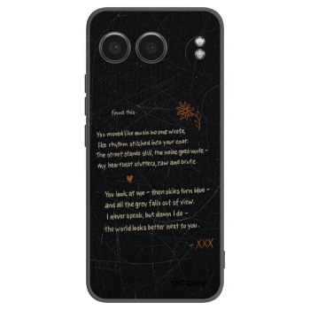 Picasee silikonowe czarne etui na OnePlus Nord 4 - POET