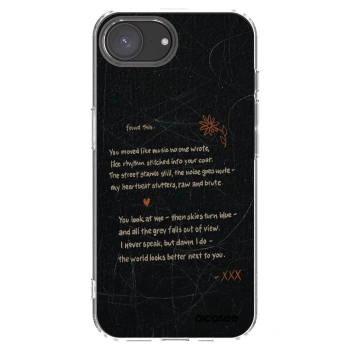 Picasee silikonowe przeźroczyste etui na Apple iPhone 16e - POET