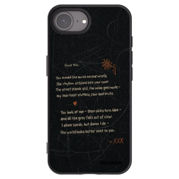 Picasee silikonowe czarne etui na Apple iPhone 16e - POET