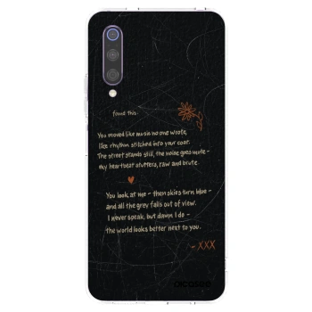 Picasee silikonowe przeźroczyste etui na Xiaomi Mi 9 - POET