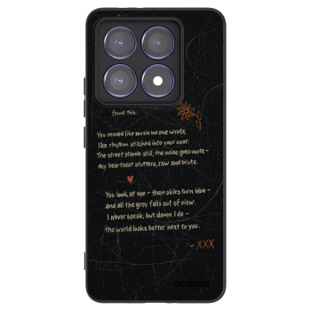 Picasee silikonowe czarne etui na Xiaomi 14T Pro - POET