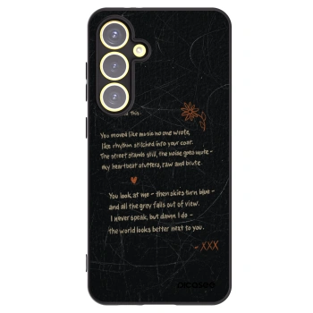 Picasee silikonowe czarne etui na Samsung Galaxy S24 FE S721B - POET