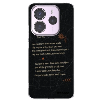 Picasee silikonowe przeźroczyste etui na Xiaomi Redmi Note 14 5G - POET
