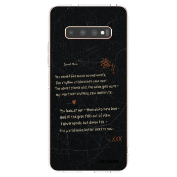 Picasee silikonowe przeźroczyste etui na Samsung Galaxy S10 Plus G975 - POET