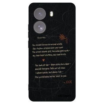 Picasee silikonowe czarne etui na Xiaomi Poco X7 - POET