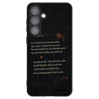 Picasee silikonowe czarne etui na Samsung Galaxy S25+ 5G - POET