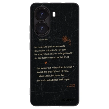 Picasee silikonowe czarne etui na Xiaomi Poco X7 Pro 5G - POET