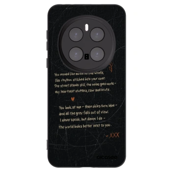 Picasee silikonowe czarne etui na Honor Magic7 Pro 5G - POET