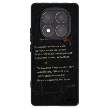 Picasee silikonowe czarne etui na Xiaomi Redmi Note 14 Pro 4G - POET