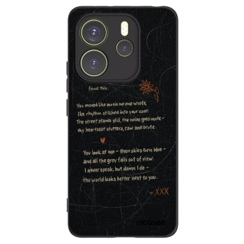 Picasee silikonowe czarne etui na Xiaomi Redmi Note 14 4G - POET