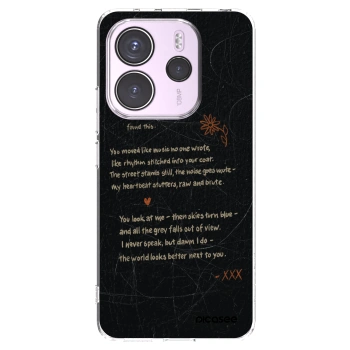 Picasee silikonowe przeźroczyste etui na Xiaomi Redmi Note 14 4G - POET
