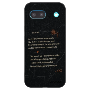Picasee silikonowe czarne etui na Google Pixel 8a - POET