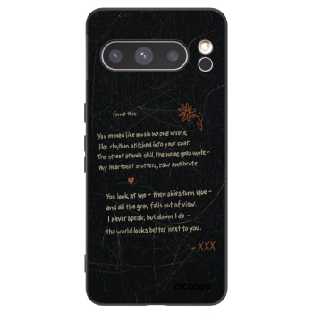 Picasee silikonowe czarne etui na Google Pixel 8 Pro - POET