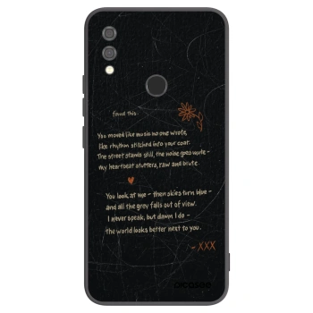 Picasee silikonowe czarne etui na Xiaomi Redmi Note 7 - POET