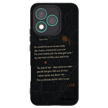 Picasee silikonowe czarne etui na Honor 400 Lite 5G - POET
